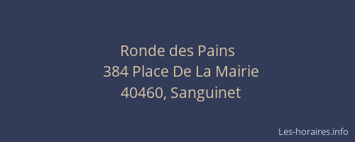 Ronde des Pains
