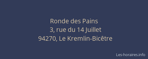Ronde des Pains