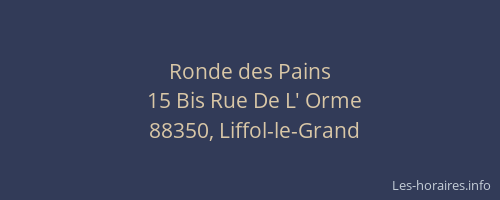 Ronde des Pains
