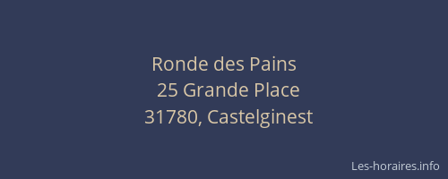 Ronde des Pains