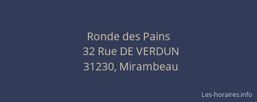 Ronde des Pains