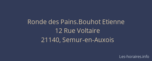 Ronde des Pains.Bouhot Etienne