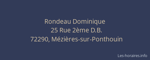 Rondeau Dominique