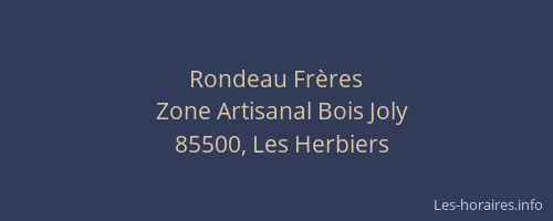 Rondeau Frères