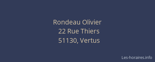 Rondeau Olivier
