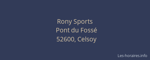 Rony Sports