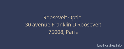 Roosevelt Optic