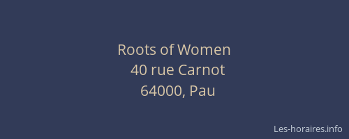 Roots of Women