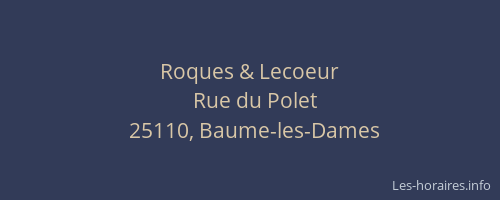 Roques & Lecoeur