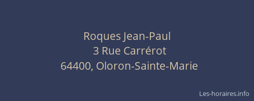 Roques Jean-Paul