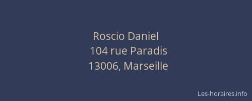 Roscio Daniel