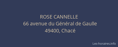 ROSE CANNELLE