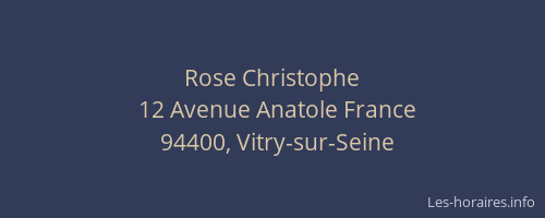 Rose Christophe