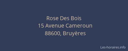 Rose Des Bois