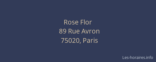 Rose Flor