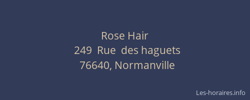 Rose Hair