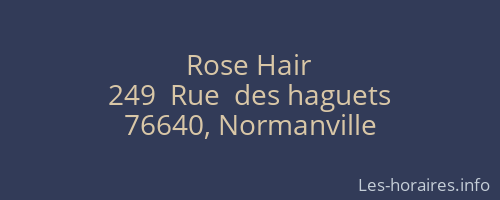 Rose Hair