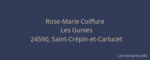 Rose-Marie Coiffure