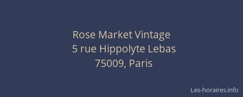 Rose Market Vintage