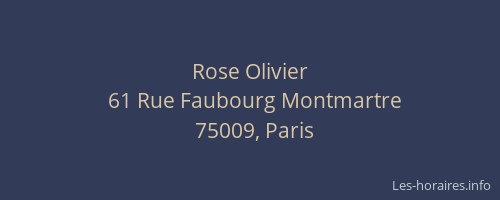 Rose Olivier