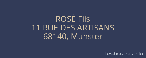 ROS&Eacute; Fils