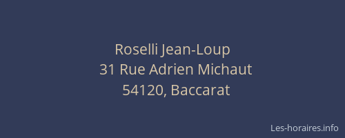 Roselli Jean-Loup