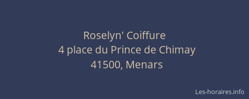 Roselyn' Coiffure