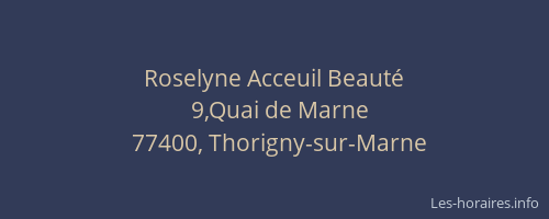 Roselyne Acceuil Beauté