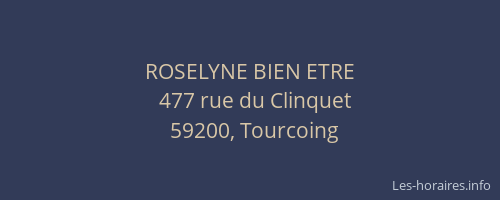 ROSELYNE BIEN ETRE