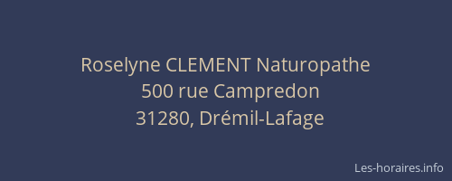 Roselyne CLEMENT Naturopathe