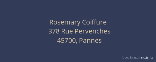 Rosemary Coiffure
