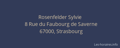 Rosenfelder Sylvie