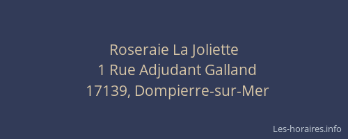 Roseraie La Joliette