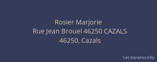 Rosier Marjorie