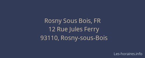 Rosny Sous Bois, FR