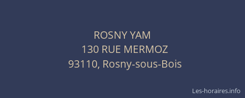 ROSNY YAM