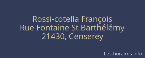 Rossi-cotella François