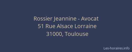 Rossier Jeannine - Avocat