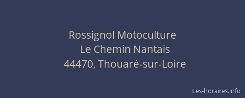 Rossignol Motoculture