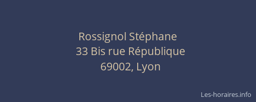 Rossignol Stéphane