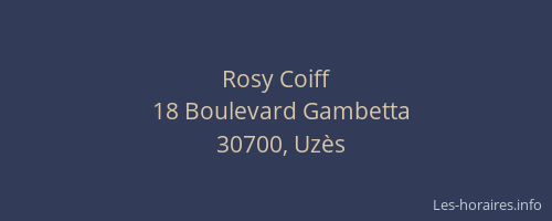 Rosy Coiff