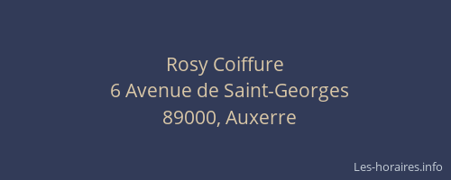 Rosy Coiffure