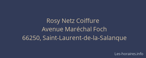Rosy Netz Coiffure