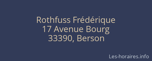 Rothfuss Frédérique
