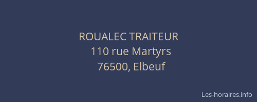 ROUALEC TRAITEUR