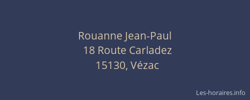 Rouanne Jean-Paul
