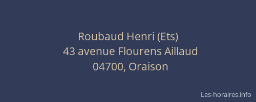 Roubaud Henri (Ets)