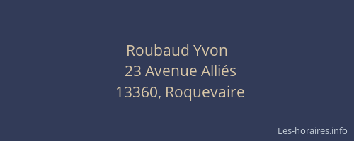 Roubaud Yvon