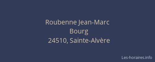 Roubenne Jean-Marc