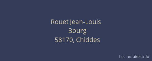 Rouet Jean-Louis